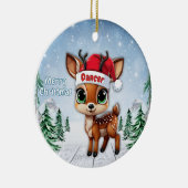 Dancer Baby Deer, Fawn, Doe, Reindeer 🦌🎄 セラミックオーナメント (右)