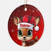 Dancer Baby Deer, Fawn, Doe, Reindeer🦌 🎄 セラミックオーナメント (左)