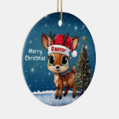 Dancer Baby Deer, Fawn, Doe, Reindeer🦌 🎄 セラミックオーナメント (右)