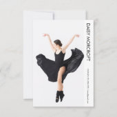 Dancer Casting Photo Portfolio Comp Card カード (正面)