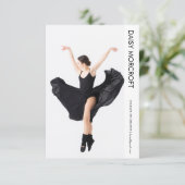 Dancer Casting Photo Portfolio Comp Card カード (スタンド正面)