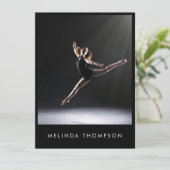 Dancer Choreographer Comp Card 5 Photo Headshot 招待状 (スタンド正面)