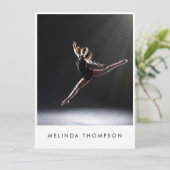 Dancer Choreographer Comp Card 5 Photo QR Code 招待状 (スタンド正面)