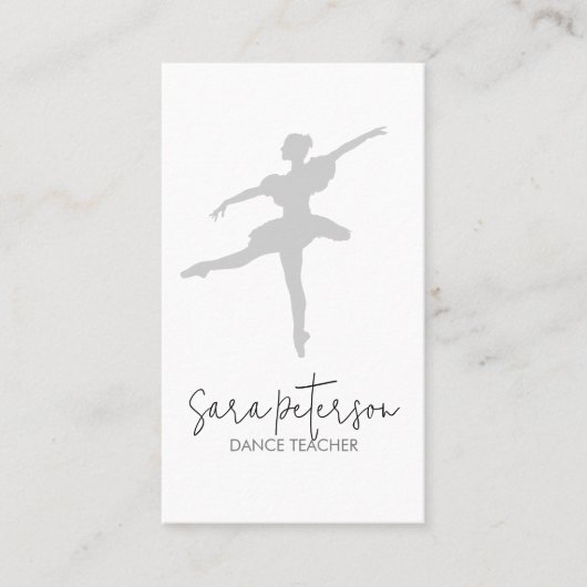Dancer Dance Teacher Business Card 名刺 (正面)