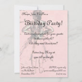 Dancer from the Back by Edgar Degas Birthday Party 招待状 (裏面)