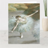 Dancer in Green by Edgar Degas カード (正面)