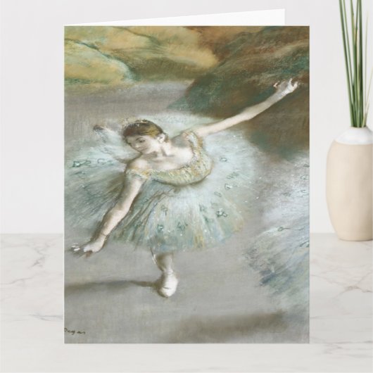 Dancer in Green by Edgar Degas カード (正面)