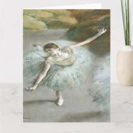 Dancer in Green by Edgar Degas カード