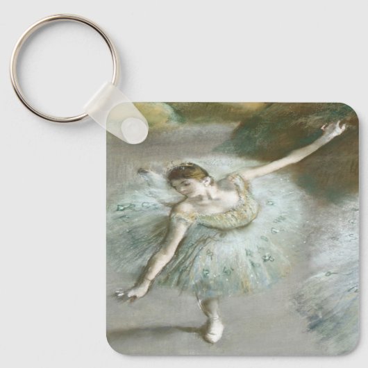 Dancer in Green by Edgar Degas キーホルダー (正面)