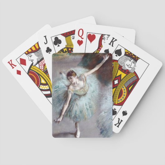 Dancer in Green by Edgar Degas トランプ (裏面)