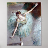 Dancer in Green by Edgar Degas ポスター (正面)