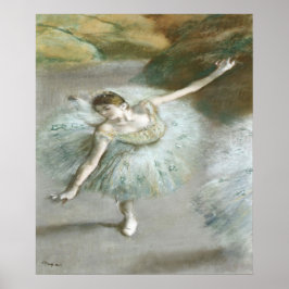 Dancer in Green by Edgar Degas ポスター