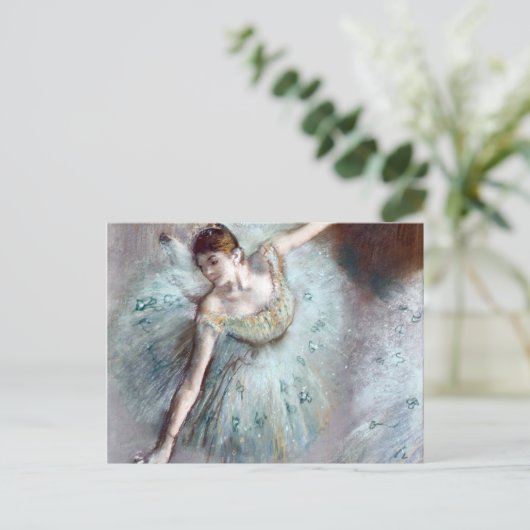 Dancer in Green by Edgar Degas ポストカード (スタンド正面)