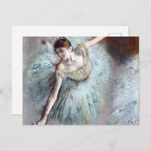 Dancer in Green by Edgar Degas ポストカード (正面/裏面)