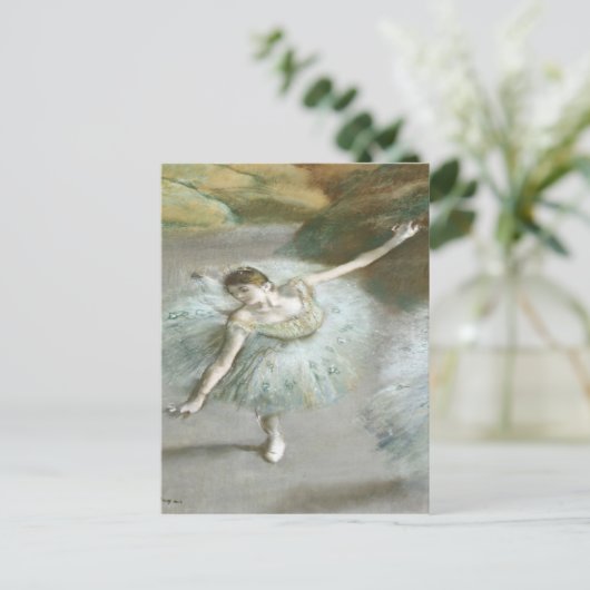 Dancer in Green by Edgar Degas ポストカード (スタンド正面)