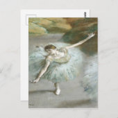 Dancer in Green by Edgar Degas ポストカード (正面/裏面)