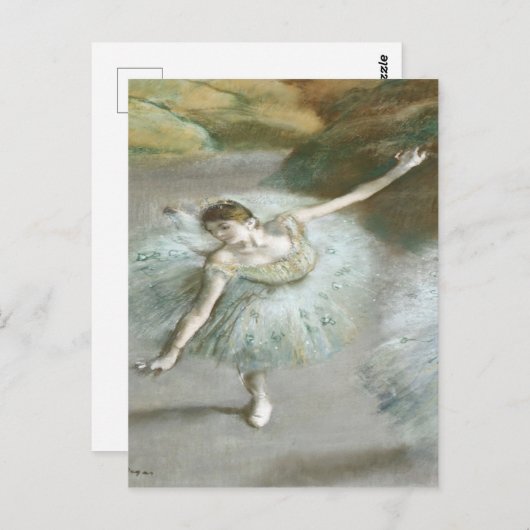 Dancer in Green by Edgar Degas ポストカード (正面/裏面)