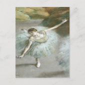 Dancer in Green by Edgar Degas ポストカード (正面)