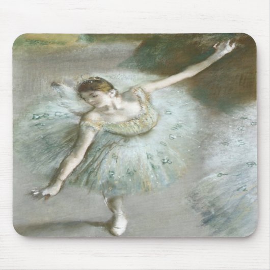 Dancer in Green by Edgar Degas マウスパッド (正面)