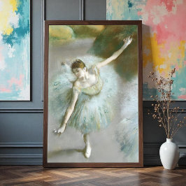 Dancer in Green Degas, Art ポスター