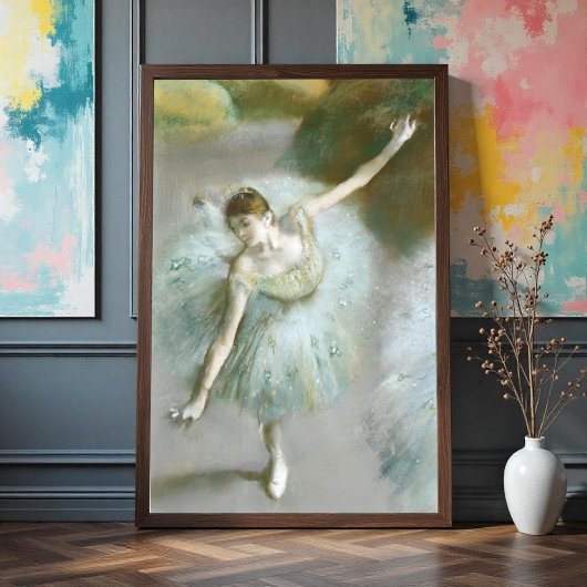Dancer in Green Degas, Art ポスター