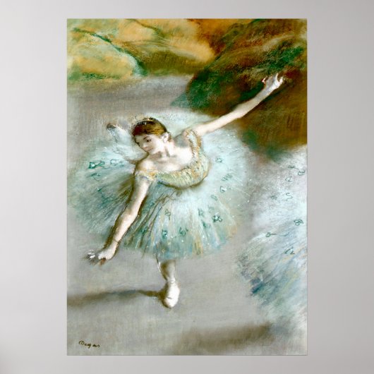 Dancer in Green - Edgar Degas ポスター (正面)