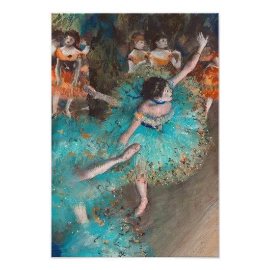 Dancer in Green, Swaying Dancer by Edgar Degas フォトプリント (正面)