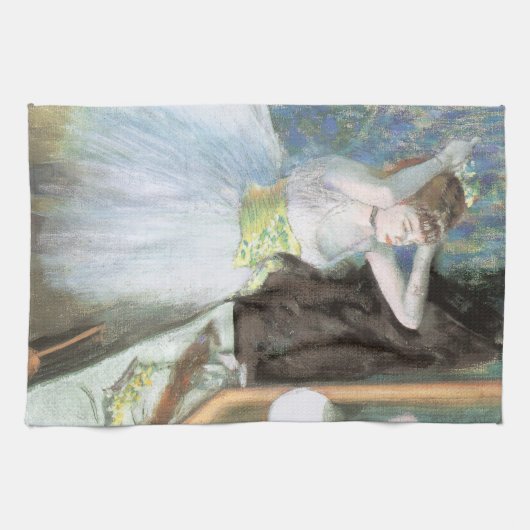 Dancer in Her Dressing Room by Edgar Degas キッチンタオル (横)