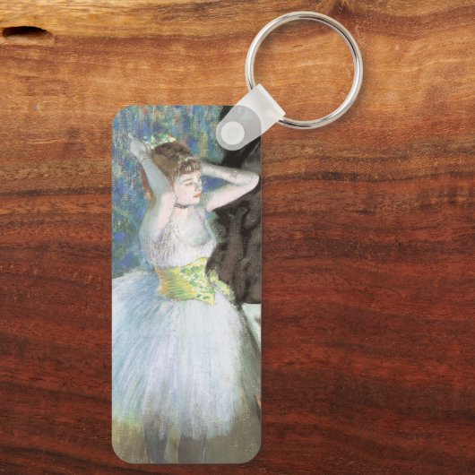 Dancer in Her Dressing Room by Edgar Degas キーホルダー (裏面)