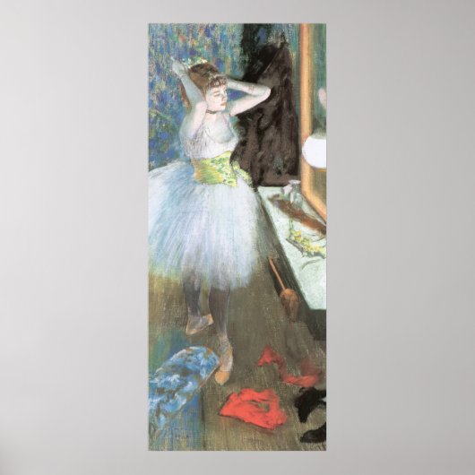 Dancer in Her Dressing Room by Edgar Degas ポスター (正面)