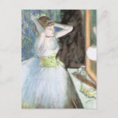 Dancer in Her Dressing Room by Edgar Degas ポストカード (正面)