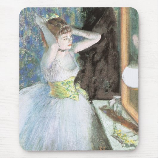 Dancer in Her Dressing Room by Edgar Degas マウスパッド (正面)
