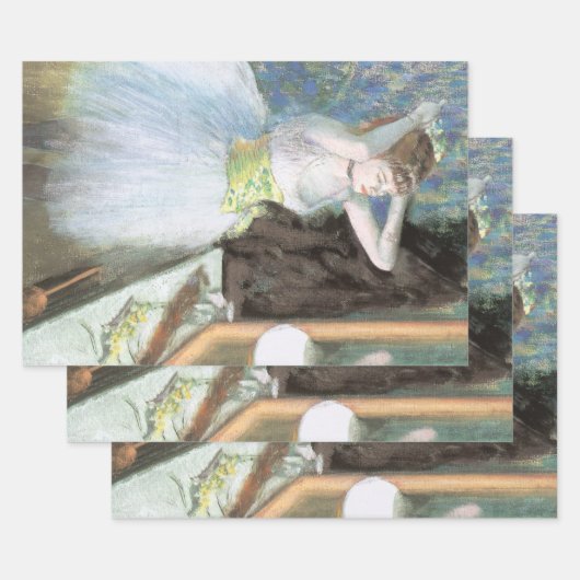 Dancer in Her Dressing Room by Edgar Degas ラッピングペーパーシート (セット)