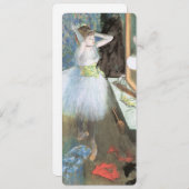 Dancer in Her Dressing Room by Edgar Degas 招待状 (正面/裏面)