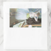 Dancer in Her Dressing Room by Edgar Degas 長方形シール (バッグ)