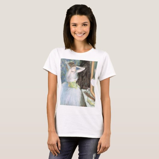 Dancer in Her Dressing Room by Edgar Degas Tシャツ (正面フル)