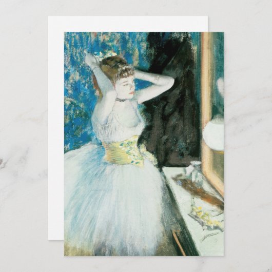 Dancer in Her Dressing Room | Edgar Degas (正面/裏面)