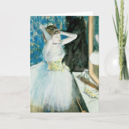 Dancer in Her Dressing Room | Edgar Degas カード