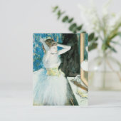 Dancer in Her Dressing Room | Edgar Degas ポストカード (スタンド正面)