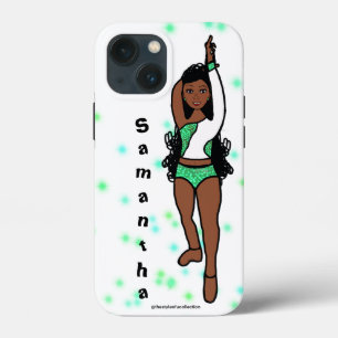 Dancer iPhone / iPadケースパーソナライズされたグリーンスパーク 13 Miniケース