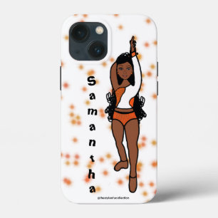 Dancer iPhone iPadパーソナライズされたケースOrange Spark 13 Miniケース
