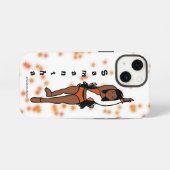 Dancer iPhone iPadパーソナライズされたケースOrange Spark iPhoneケース (裏面横)