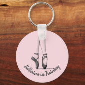 Dancer Legs - You Choose文字とカラー キーホルダー (正面)