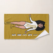 Dancer/Majoretteハンドタオル白金ゴールド虎2 ハンドタオル (ハンドタオル)