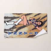 Dancer/Majoretteハンドタオル青い虎#2 ハンドタオル (ハンドタオル)