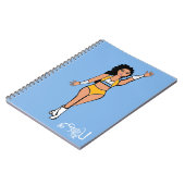 Dancer Notebook Light Blue/ホワイト/金ゴールド ノートブック (左側)