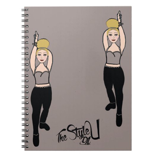Dancer Notebook Smoke / Black ノートブック (正面)