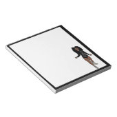 Dancer Notepad Black / Silver A ノートパッド (アングル)