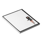 Dancer Notepad Black / Silver B ノートパッド (アングル)