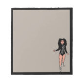 Dancer Notepad Black / Silver B 2 ノートパッド (正面)